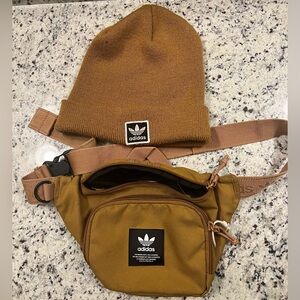 Adidas Waist Pack and Beanie